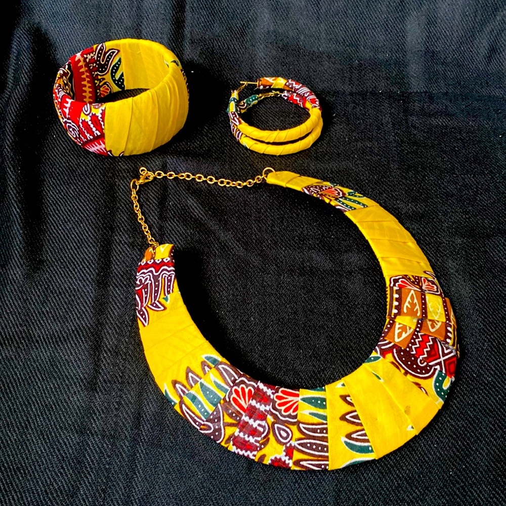 Beautiful handmade Ankara Jewelry Set
